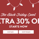 Extra 30% off select styles
